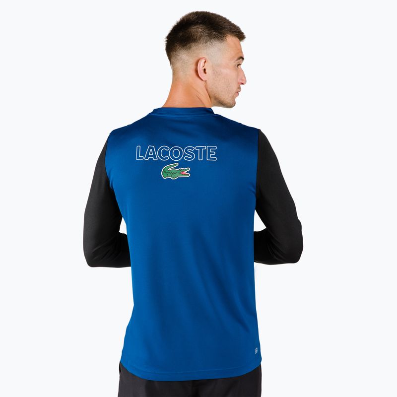 Lacoste tennis uomo a maniche lunghe TH0831 nero/cosmico/bianco/bianco 3