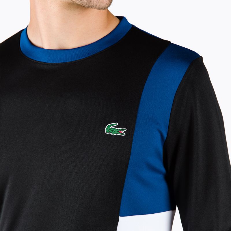 Lacoste tennis uomo a maniche lunghe TH0831 nero/cosmico/bianco/bianco 4