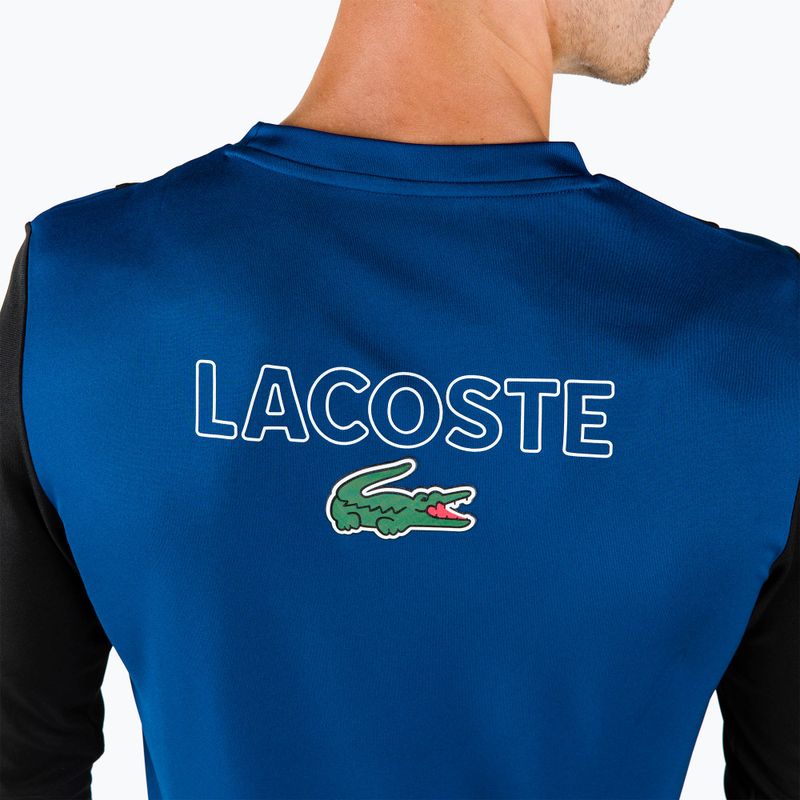 Lacoste tennis uomo a maniche lunghe TH0831 nero/cosmico/bianco/bianco 5
