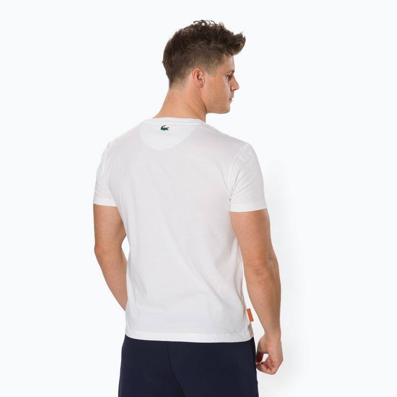 Camicia da tennis Lacoste uomo TH0964 bianco/blu scuro 3