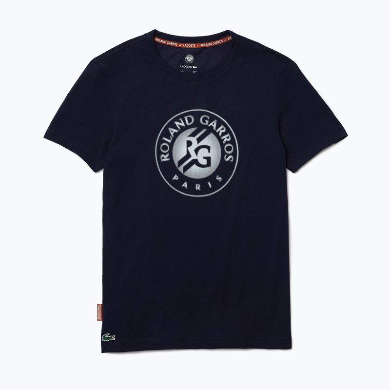 Camicia da tennis Lacoste uomo TH0970 blu navy/bianco