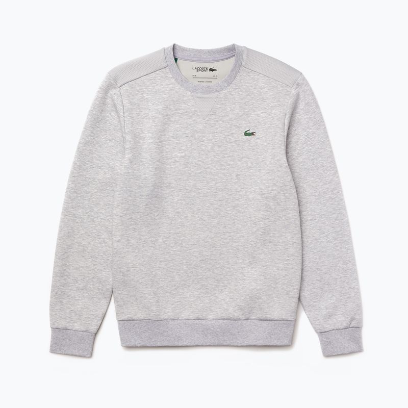 Felpa Lacoste SH9604 da uomo, colore argento e grigio elefante 4