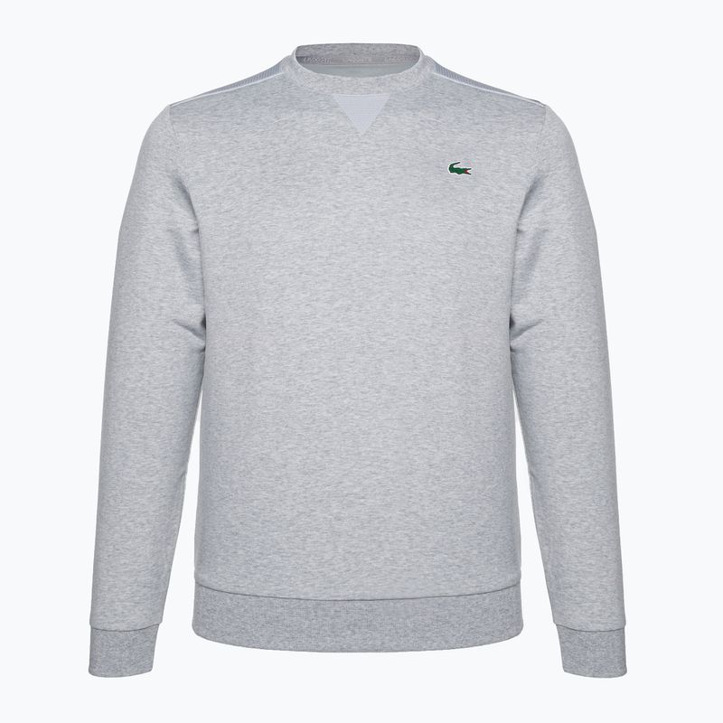 Felpa Lacoste SH9604 da uomo, colore argento e grigio elefante