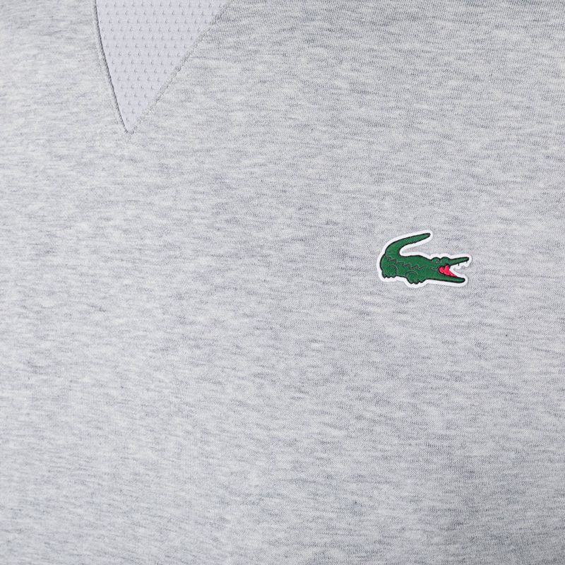 Felpa Lacoste SH9604 da uomo, colore argento e grigio elefante 3