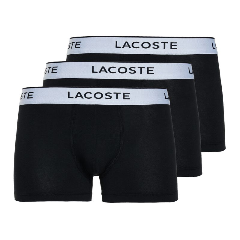 Boxer Lacoste da uomo 5H8385 3 paia nero 5