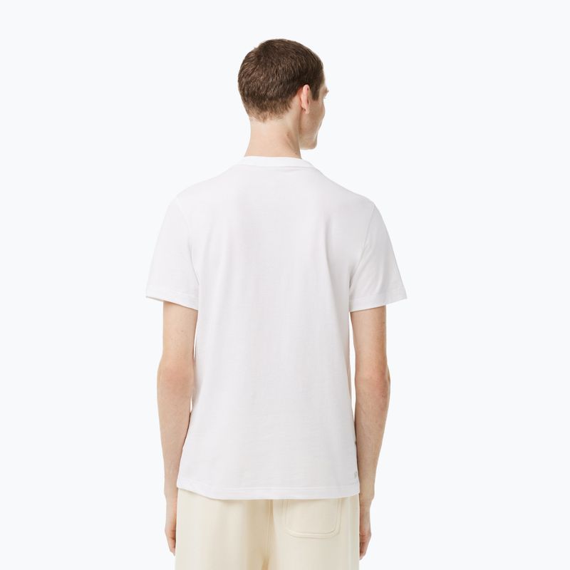 Camicia da tennis Lacoste uomo TH2116 bianco 2