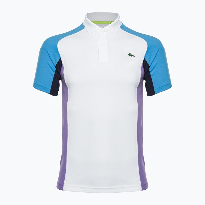 Polo Lacoste tennis uomo DH9265 bianco/argentino blu navy