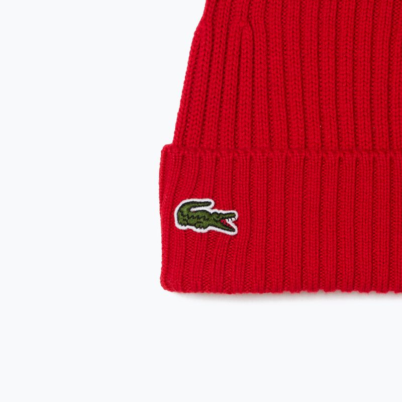 Berretto invernale Lacoste RB0001 rosso 2