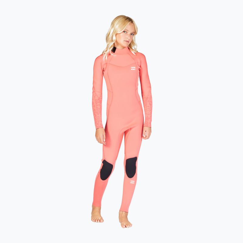 Billabong 4/3 Teen Synergy BZ vintage coral schiuma da nuoto per bambini