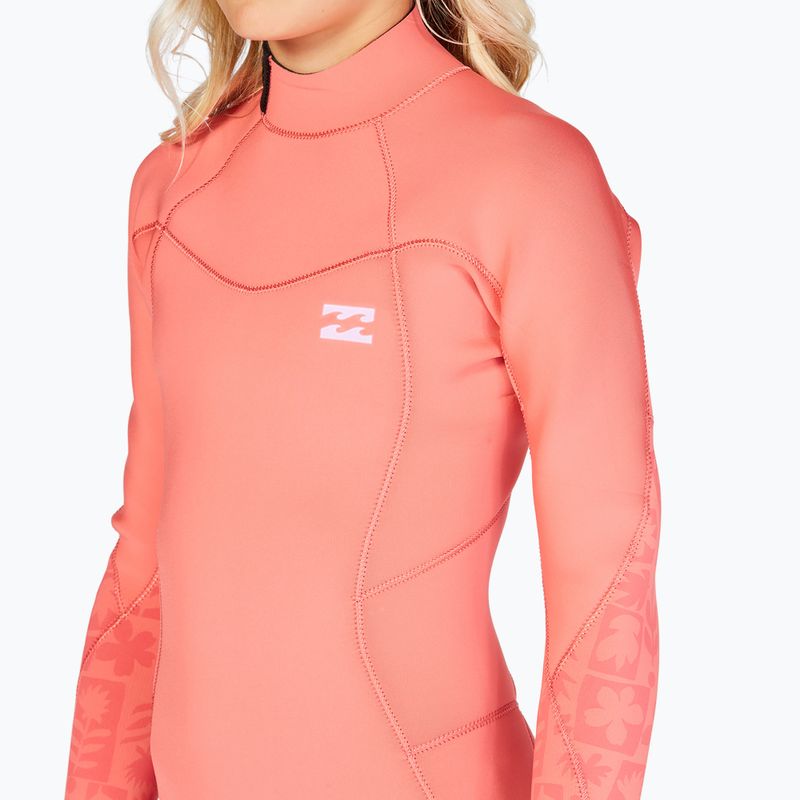 Billabong 4/3 Teen Synergy BZ vintage coral schiuma da nuoto per bambini 3