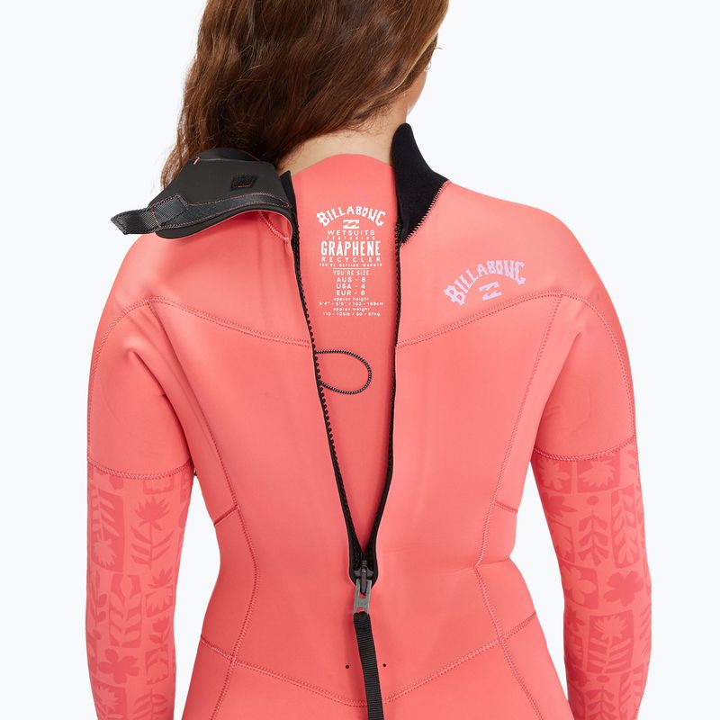 Muta da donna Billabong 4/3 mm Synergy BZ Full vintage corallo 5