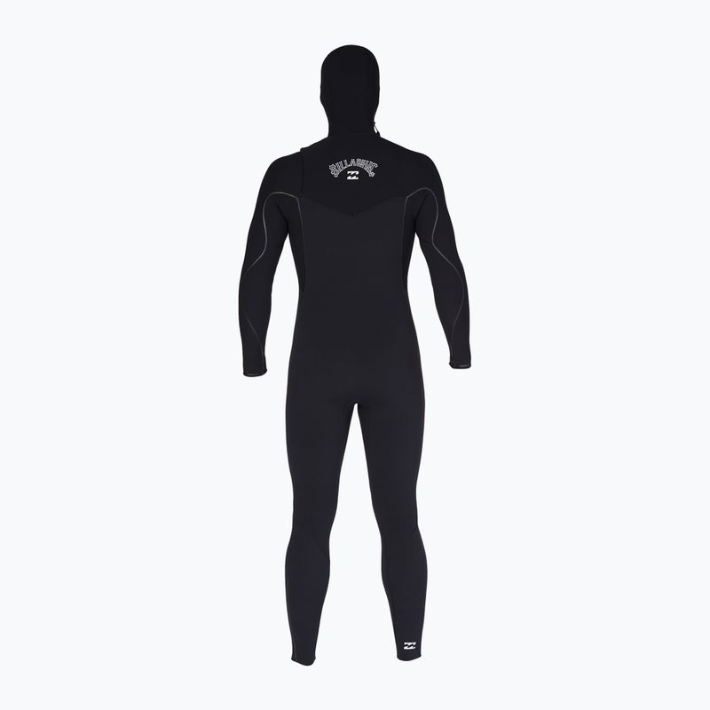 Billabong 4/3 Furnace Comp Uomo con cappuccio Swim Foam Nero 7