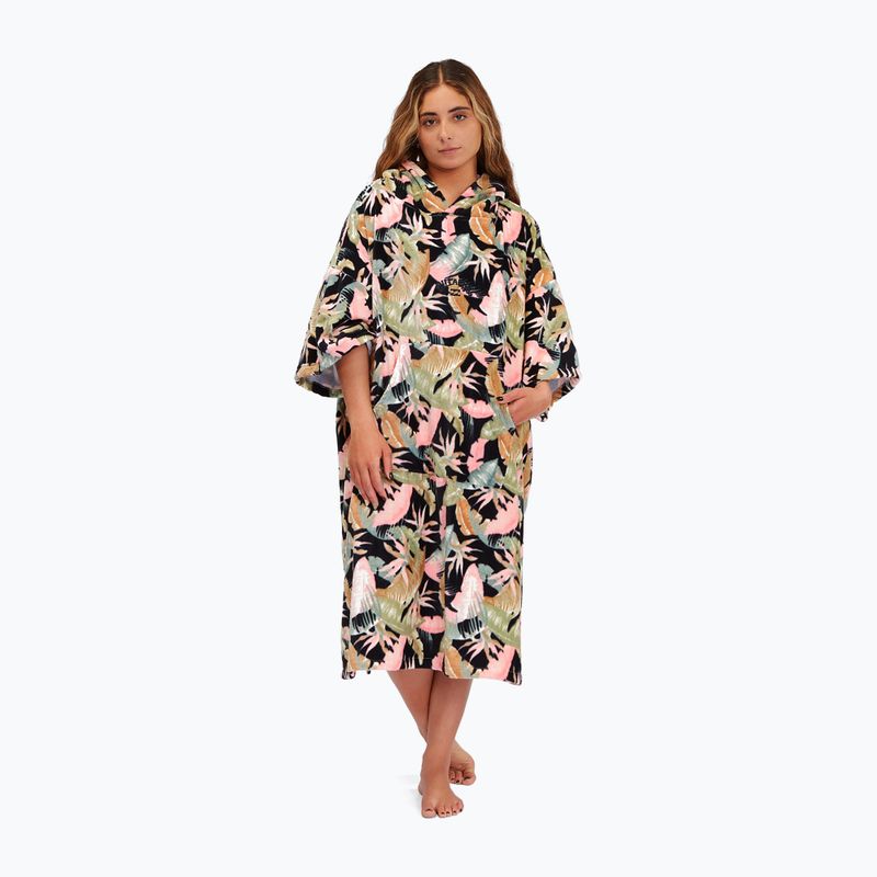 Poncho da donna Billabong con cappuccio Surf jungle night