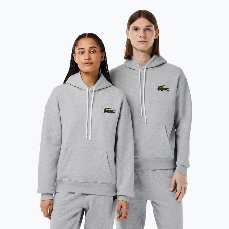 Felpa Lacoste SH6404 CCA silver chine unisex