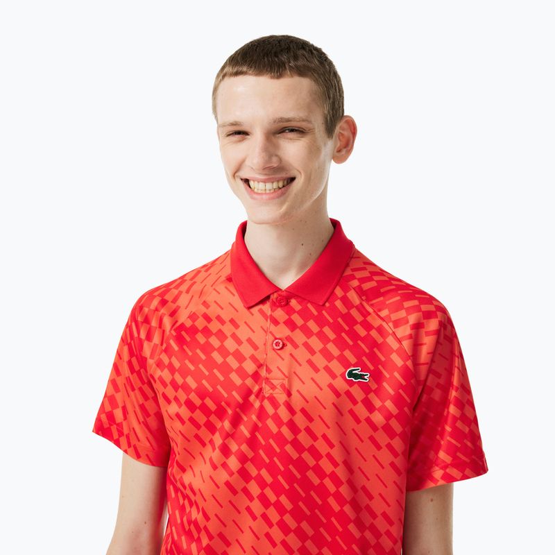 Polo Lacoste tennis uomo DH5174 corrida/watermelon 3