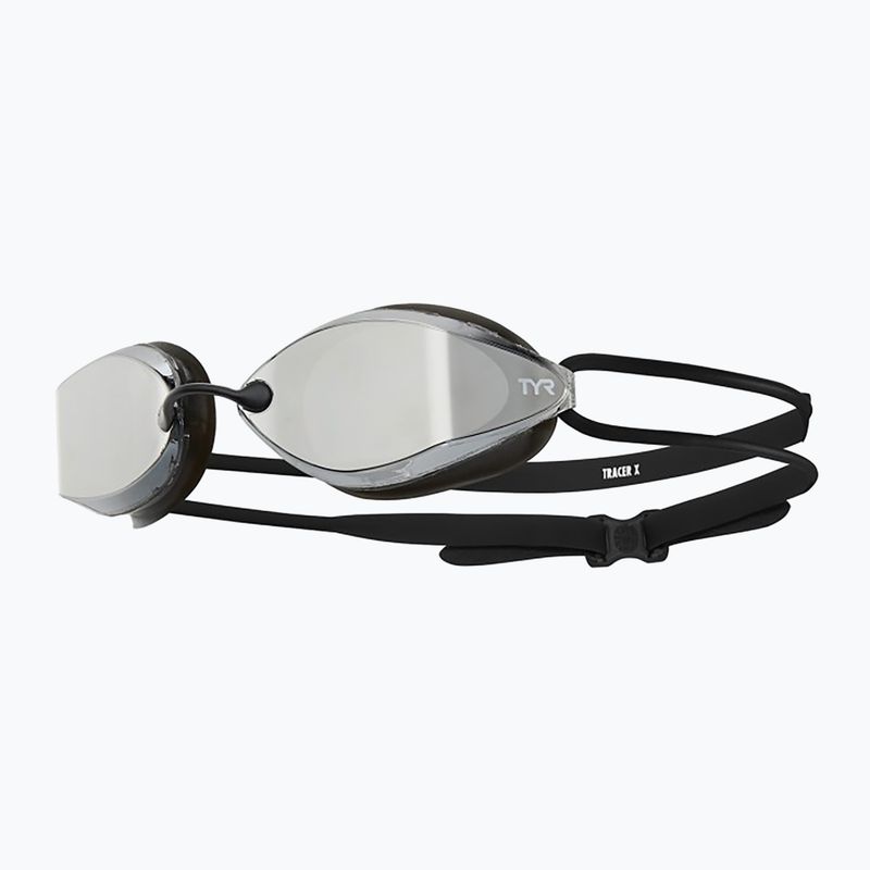 Occhiali da nuoto TYR Tracer-X Racing Mirrored argento/nero 6