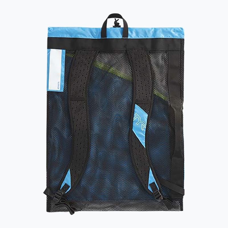 Borsa da nuoto TYR Elite Team Mesh 40 l blu/giallo 2