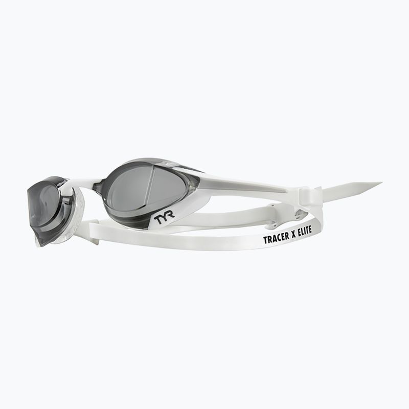 Occhiali da nuoto TYR Tracer-X Elite Racing fumo/bianco