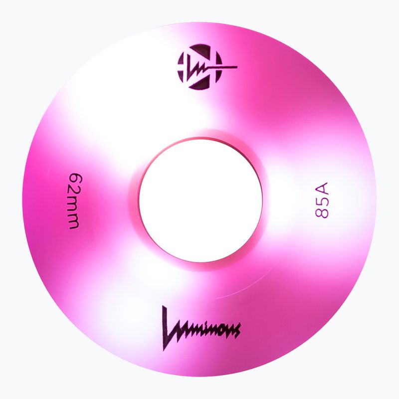 Ruote per pattini a rotelle FR Skates Luminous Led Quad Wheel 62mm/85A Sixies 6LED X4 flamingo 4