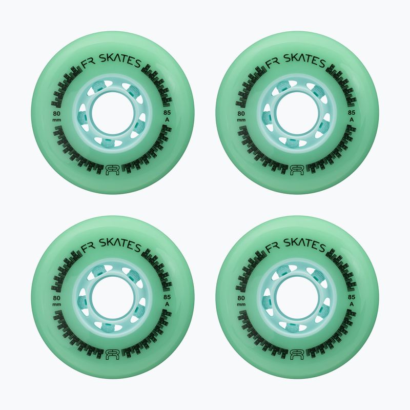 Ruote per pattini a rotelle FR Skates Downtown Wheel 80mm/85A X4 mint/mint 2