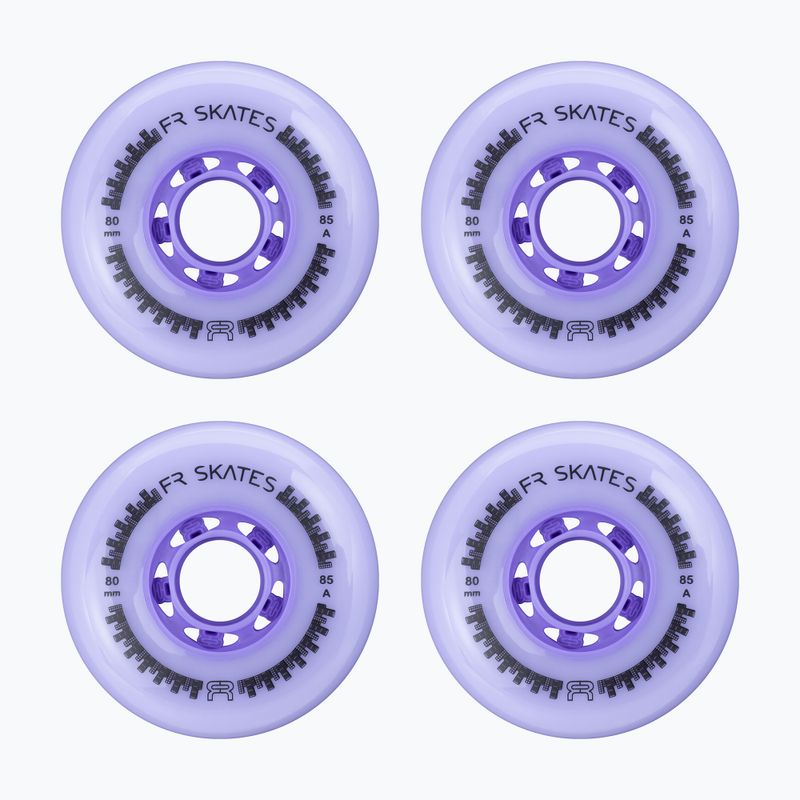 Ruote per pattini a rotelle FR Skates Downtown Wheel 80mm/85A X4 light purple/purple 2