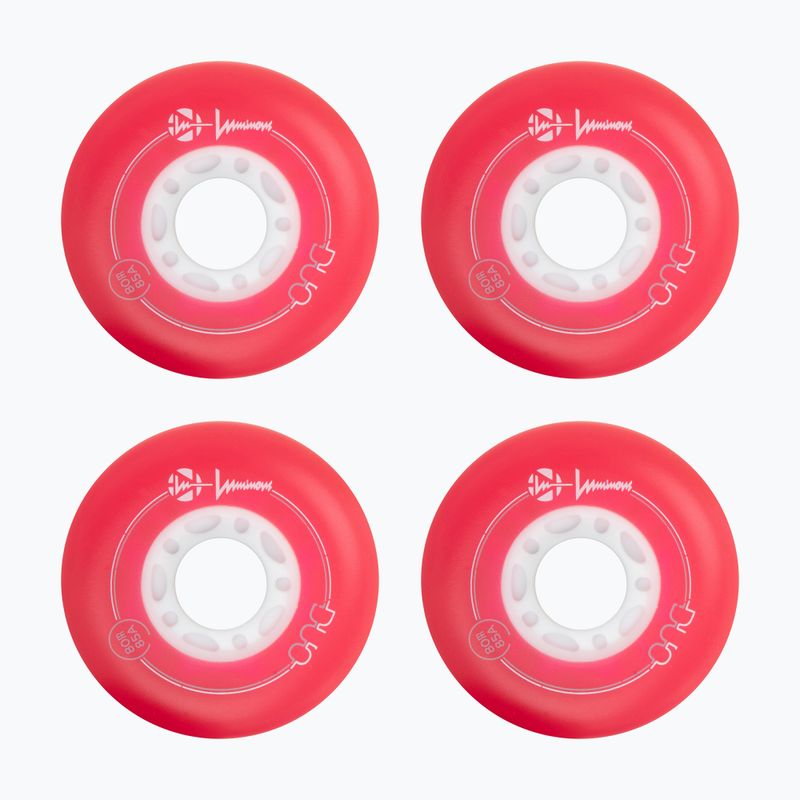 Ruote per pattini a rotelle Luminous Led Wheels Duo 80mm/85A X4 red/blue 2