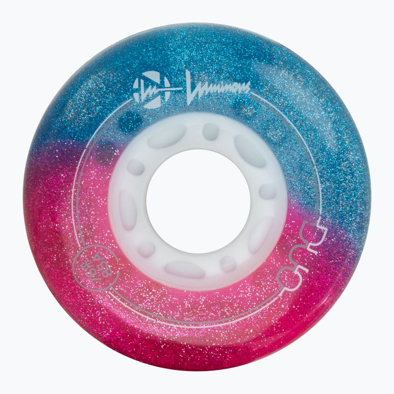 Ruote per pattini a rotelle Luminous Led Wheels Duo 76mm/85A X4 galaxy/purple 3