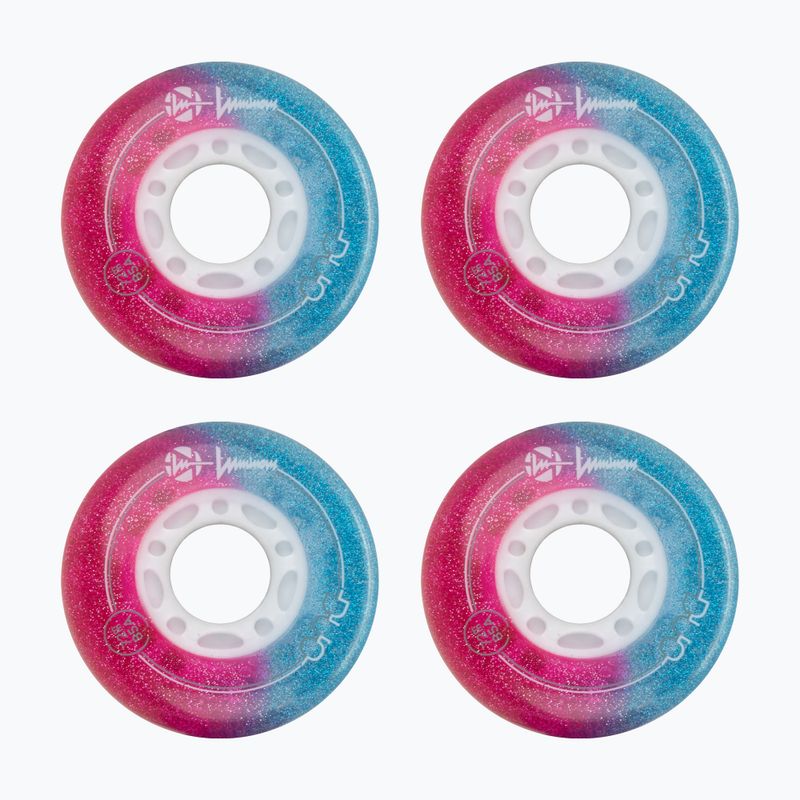 Ruote per pattini a rotelle Luminous Led Wheels Duo 72mm/85A X4 galaxy/purple 2