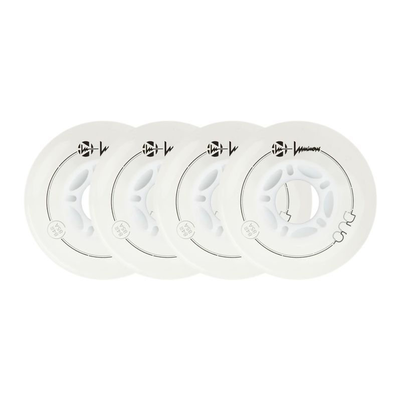 Ruote per pattini a rotelle Luminous Led Wheels Duo 84mm/85A X4 white/blue 6