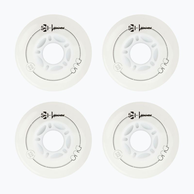 Ruote per pattini a rotelle Luminous Led Wheels Duo 84mm/85A X4 white/blue 2