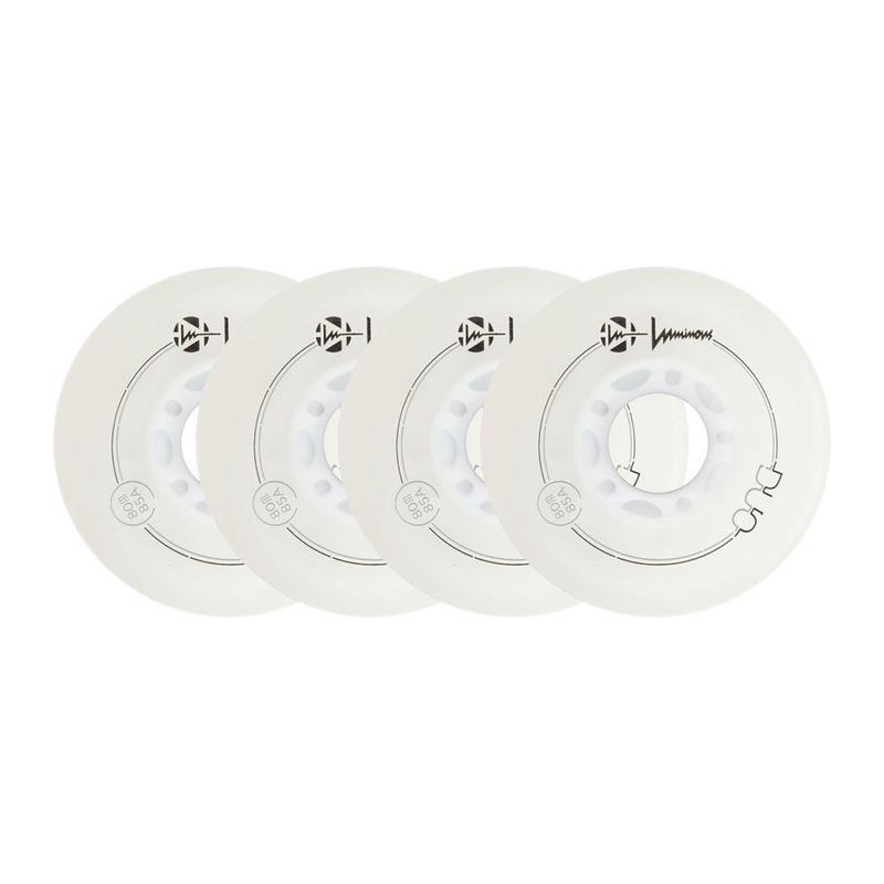 Ruote per pattini a rotelle Luminous Led Wheels Duo 80mm/85A X4 white/blue 6