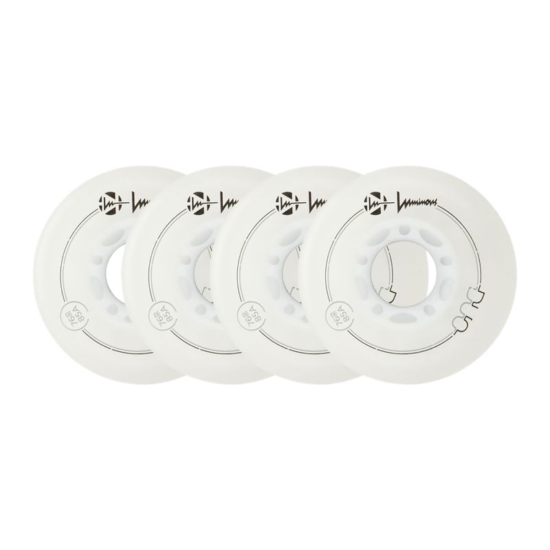 Ruote per pattini a rotelle Luminous Led Wheels Duo 76mm/85A X4 white/blue 6