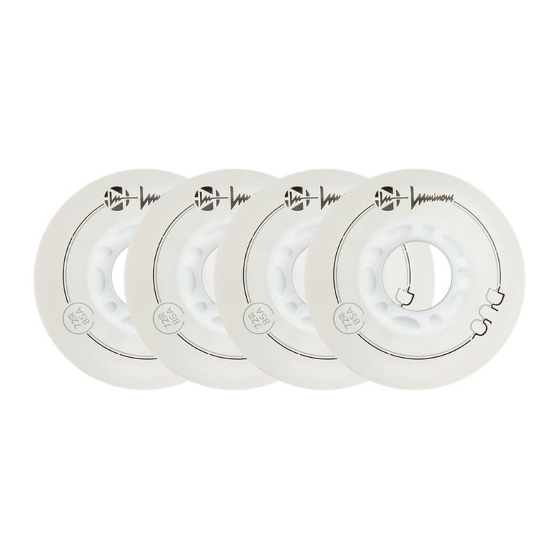Ruote per pattini a rotelle Luminous Led Wheels Duo 72mm/85A X4 white/blue 6