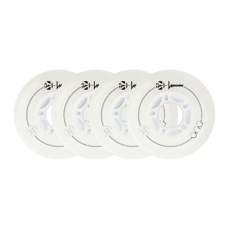 Ruote per pattini a rotelle Luminous Led Wheels Duo 84mm/85A X4 white/red 6