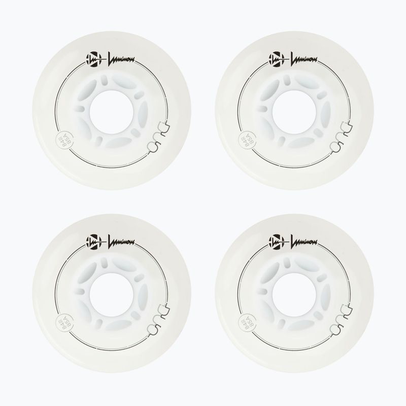 Ruote per pattini a rotelle Luminous Led Wheels Duo 84mm/85A X4 white/red 2