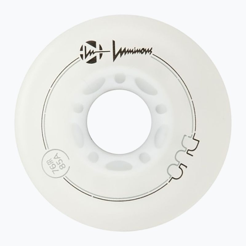 Ruote per pattini a rotelle Luminous Led Wheels Duo 76mm/85A X4 white/red 3