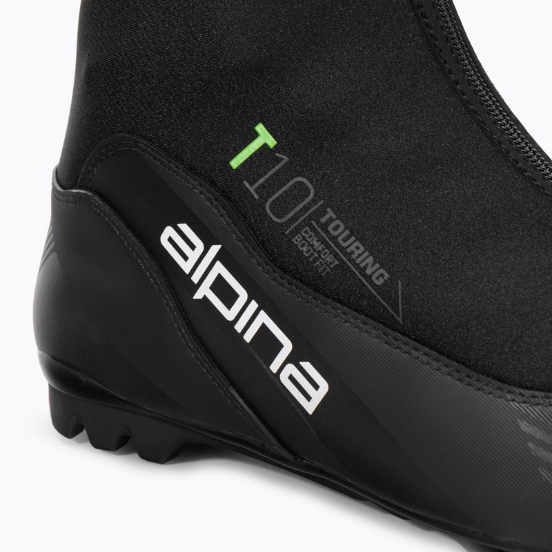 Scarponi da sci di fondo da uomo Alpina T 10 nero/verde 9