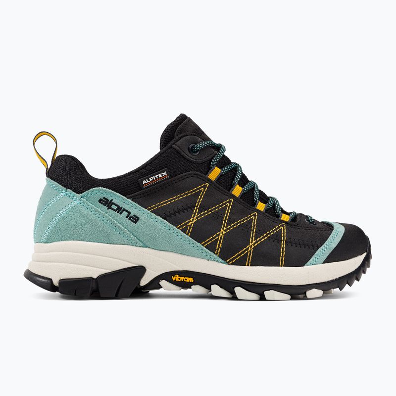 Stivali da trekking da donna Alpina Glacia blu opale/nero 2