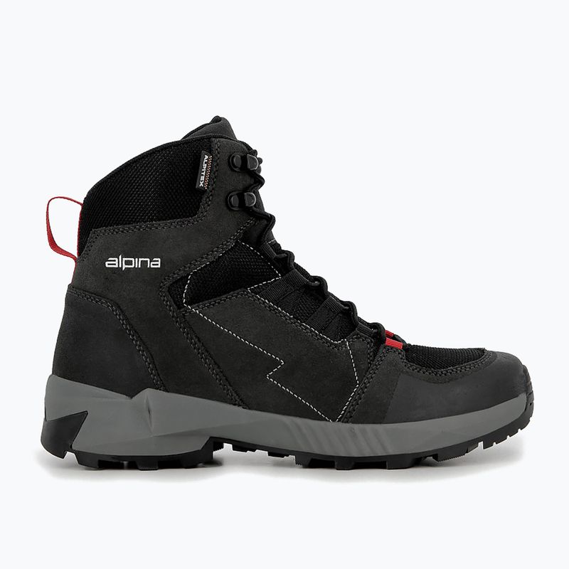 Alpina Tracker Mid, scarponi da trekking da uomo, nero/grigio 11