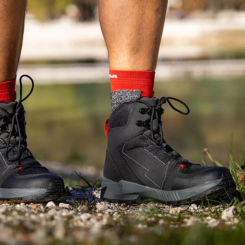 Alpina Tracker Mid, scarponi da trekking da uomo, nero/grigio 14