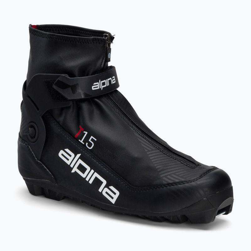 Scarponi da sci di fondo da uomo Alpina T 15 nero/rosso