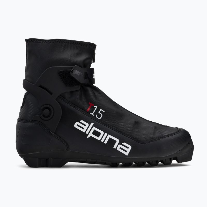 Scarponi da sci di fondo da uomo Alpina T 15 nero/rosso 2