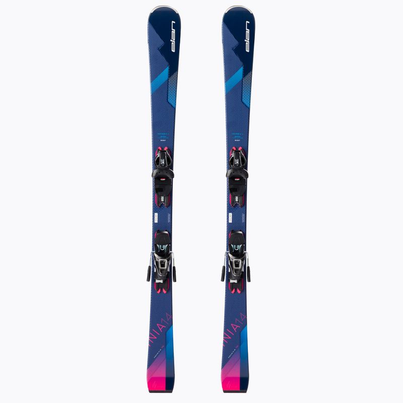 Sci da discesa femminile Elan Insomnia 14 TI PS + attacchi ELW 9 blu/rosa