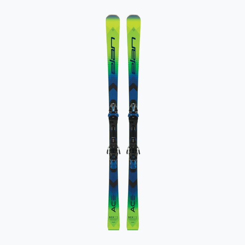 Sci da discesa Elan Ace SCX Fusion + attacchi EMX 12 verde/blu/nero 10