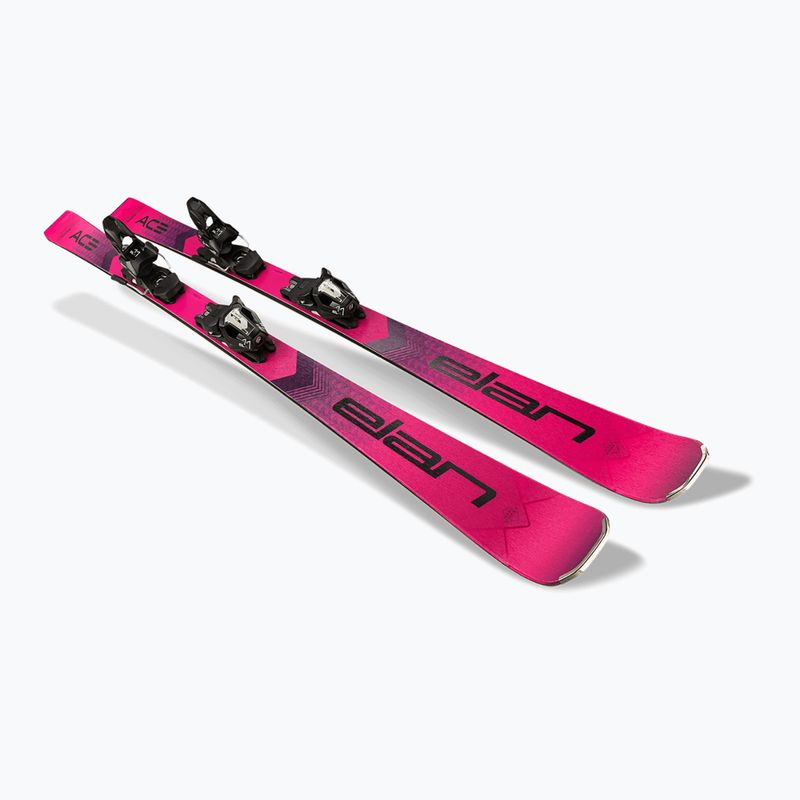 Sci da discesa femminile Elan Ace Speed Magic PS + attacchi ELX 11 rosa 11