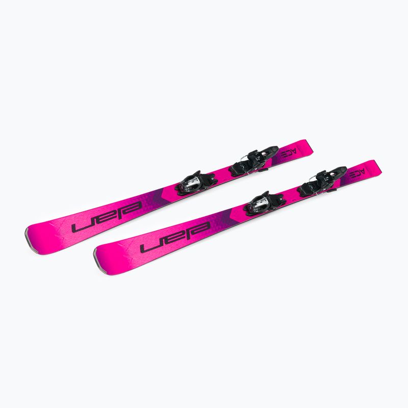 Sci da discesa femminile Elan Ace Speed Magic PS + attacchi ELX 11 rosa 4