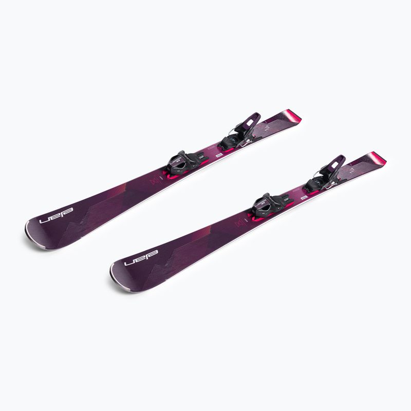 Sci da discesa femminile Elan Insomnia 14 TI PS + attacchi ELW 9 nero/viola 4