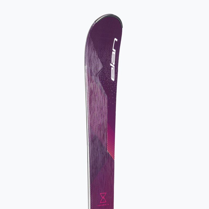 Sci da discesa femminile Elan Insomnia 14 TI PS + attacchi ELW 9 nero/viola 8