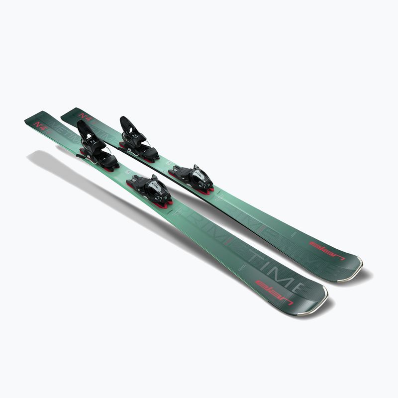 Sci da discesa femminile Elan Primetime N°4 + attacchi W PS + attacchi ELX 11 7