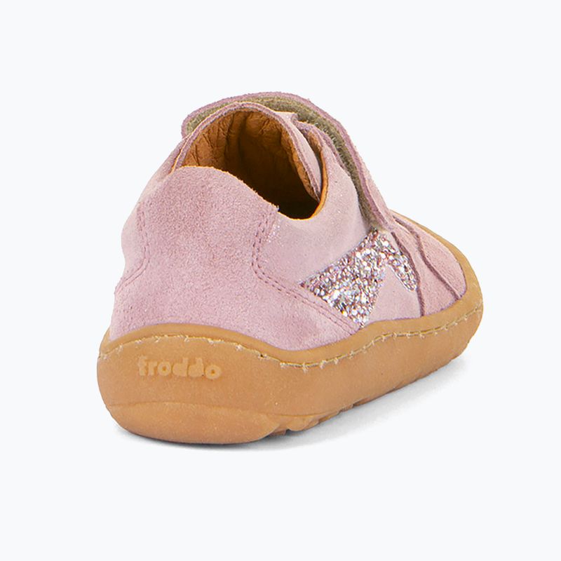 Froddo Splash rosa lucido scarpe per bambini a piedi nudi 5